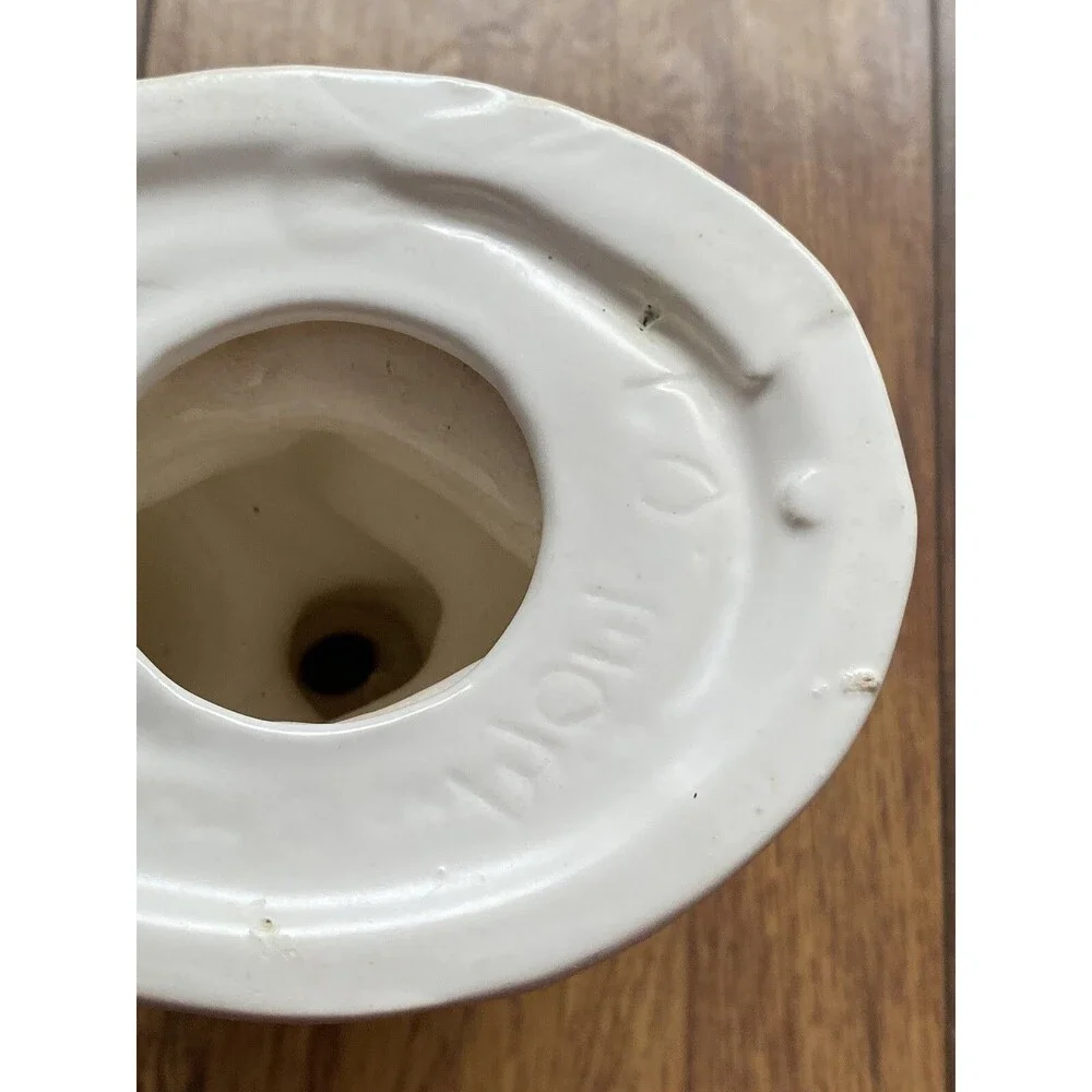 VINTAGE WHITE CHIC CERAMIC CHERUB COMPOTE SOAP DISH SHABBY COTTAGE FARMHOUSE